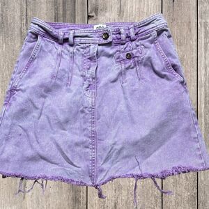 Urban Outfitters Lavender Denim Mini Skirt